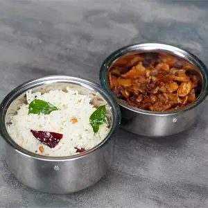 Coconut Rice and Potato Fry