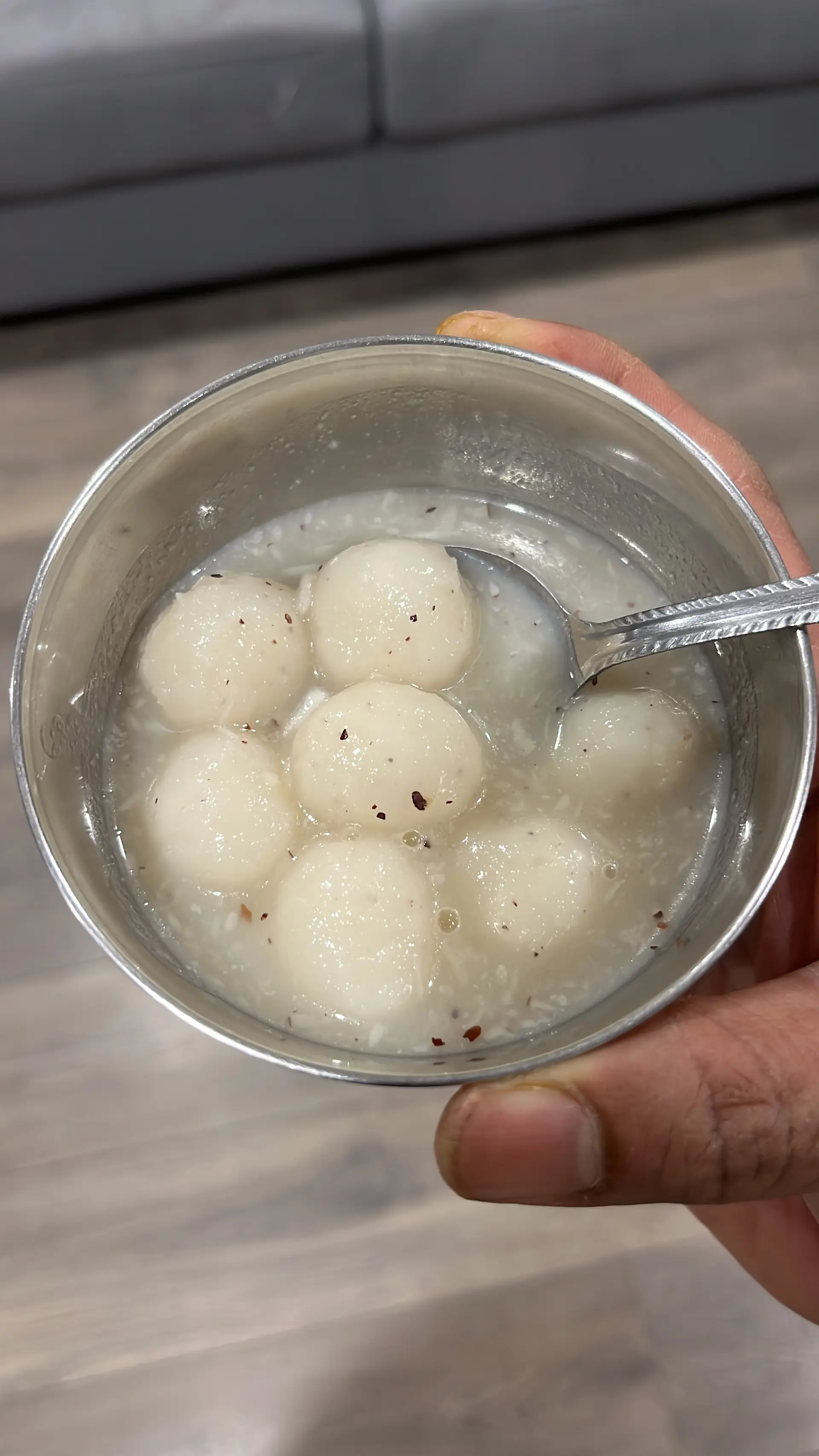 A cook's photo of Paal Kozhukattai