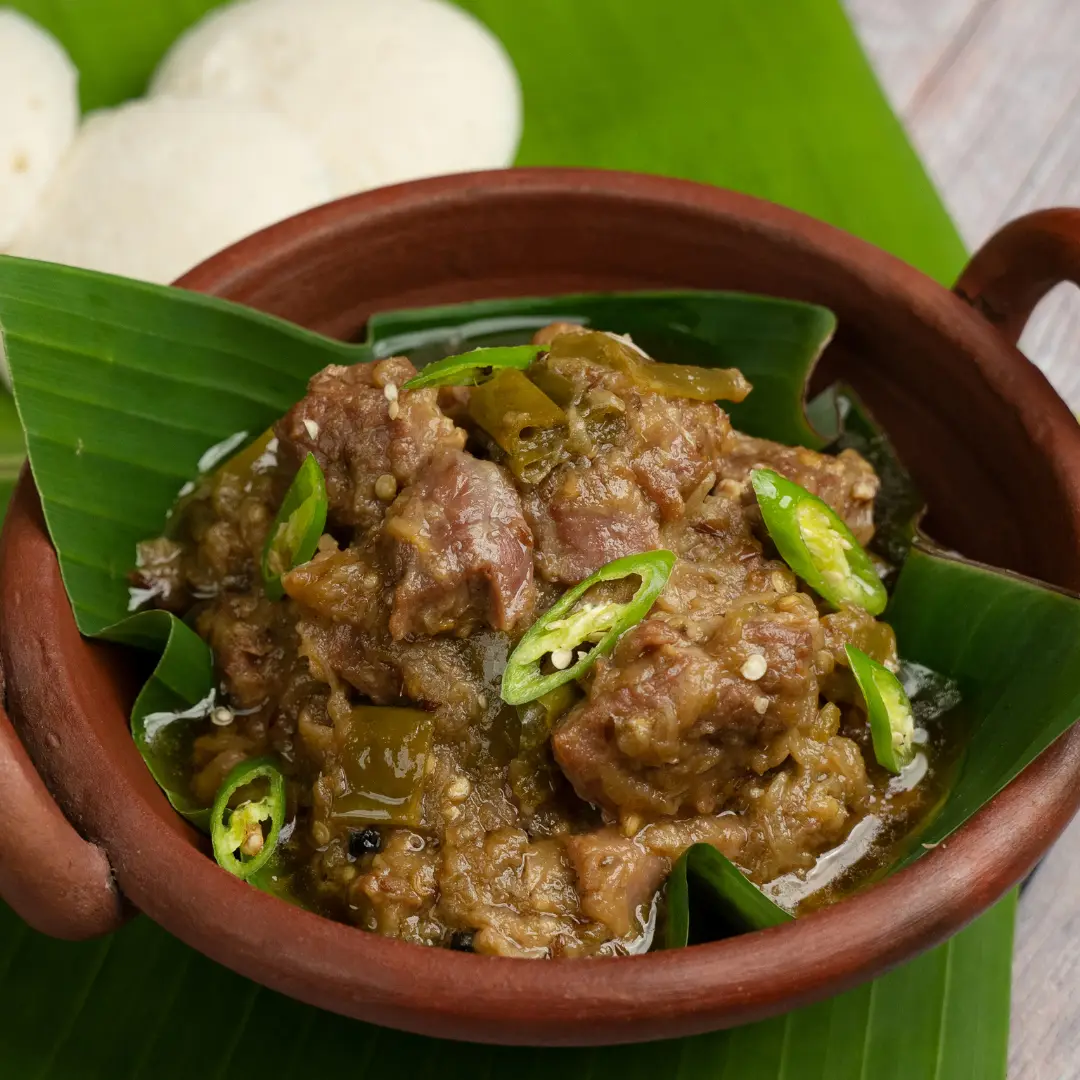 Pachamilagai Mutton Curry