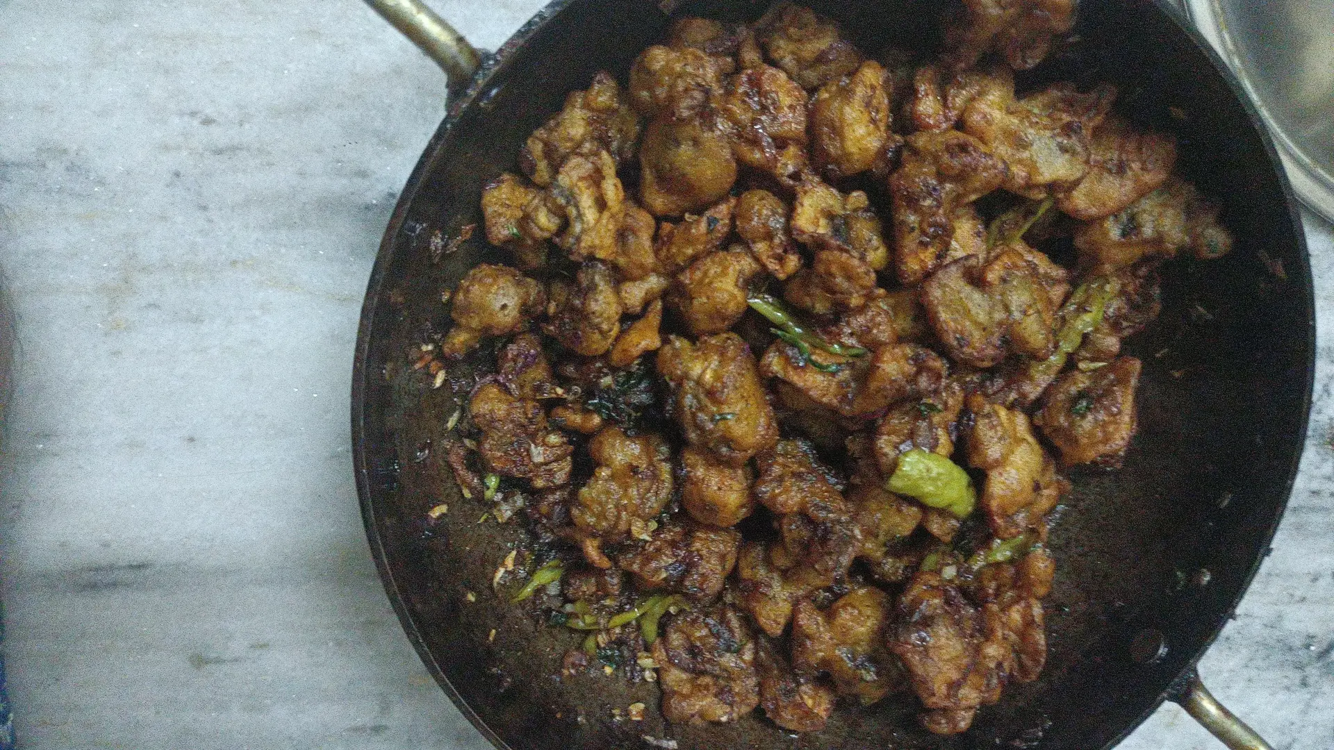A cook's photo of Mushroom Pepper Fry
