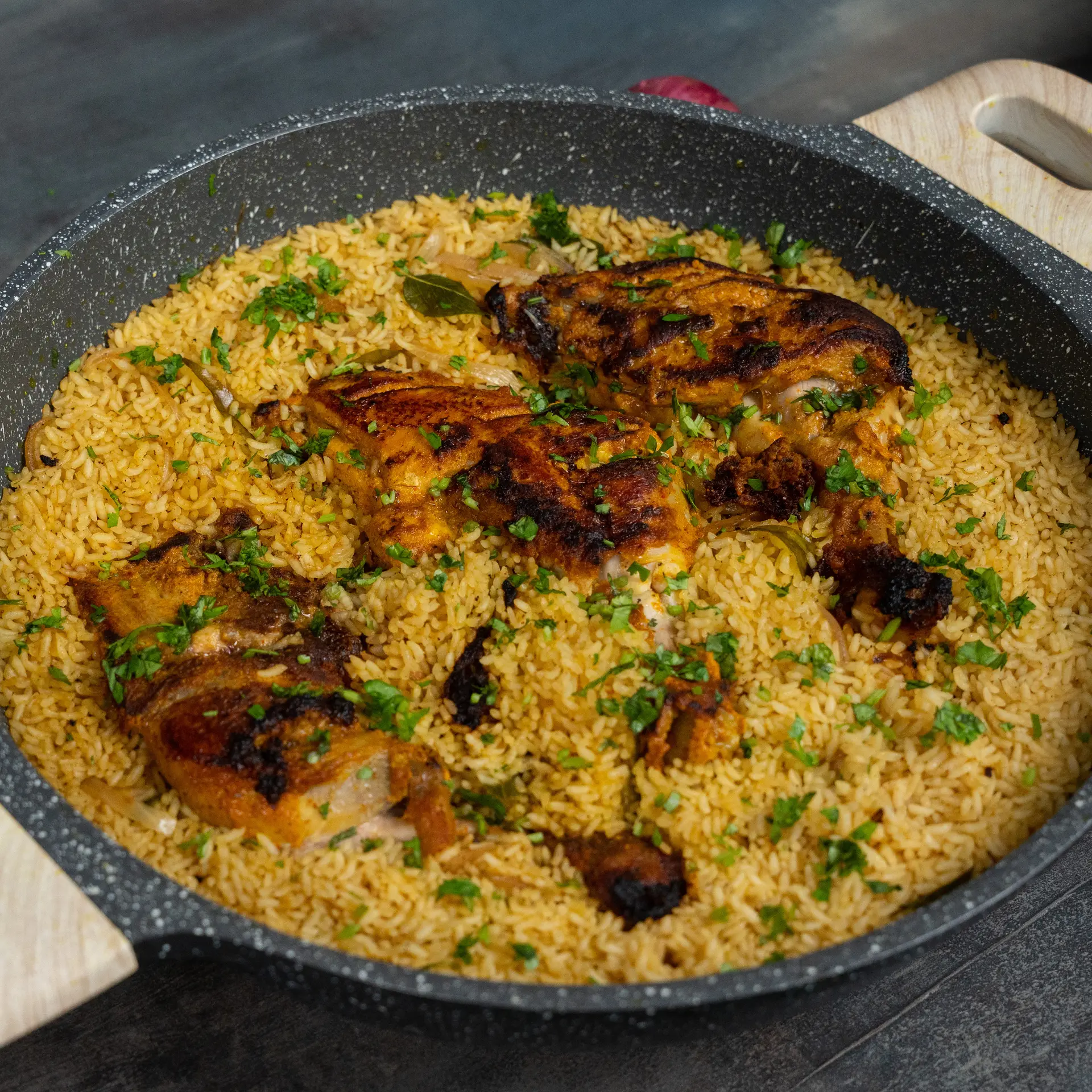 Desi One Pot Chicken and Rice