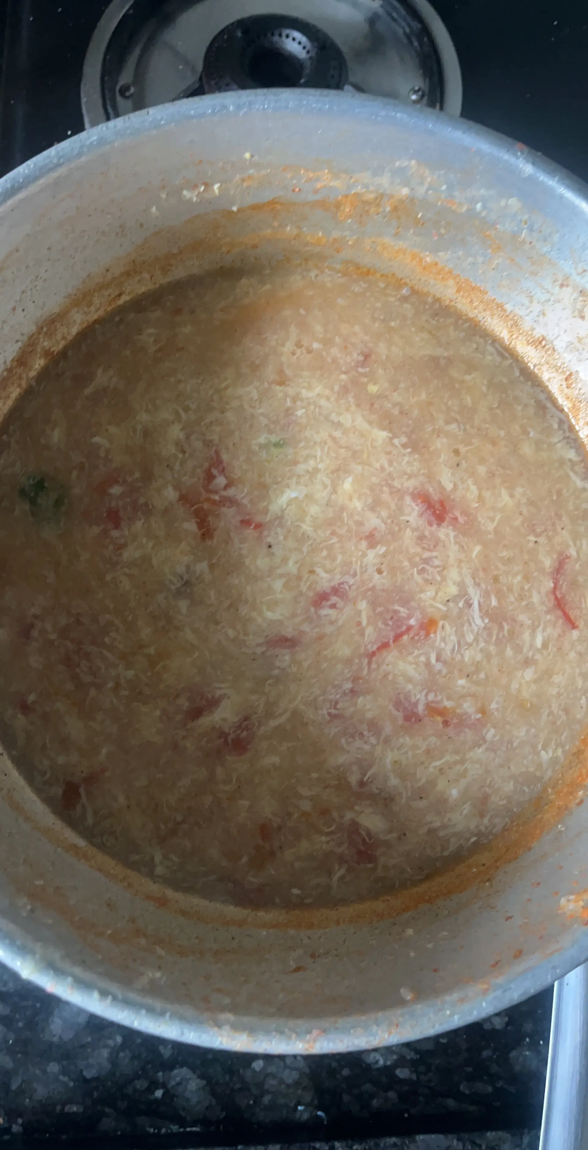 A cook's photo of Tomato Egg Drop Soup