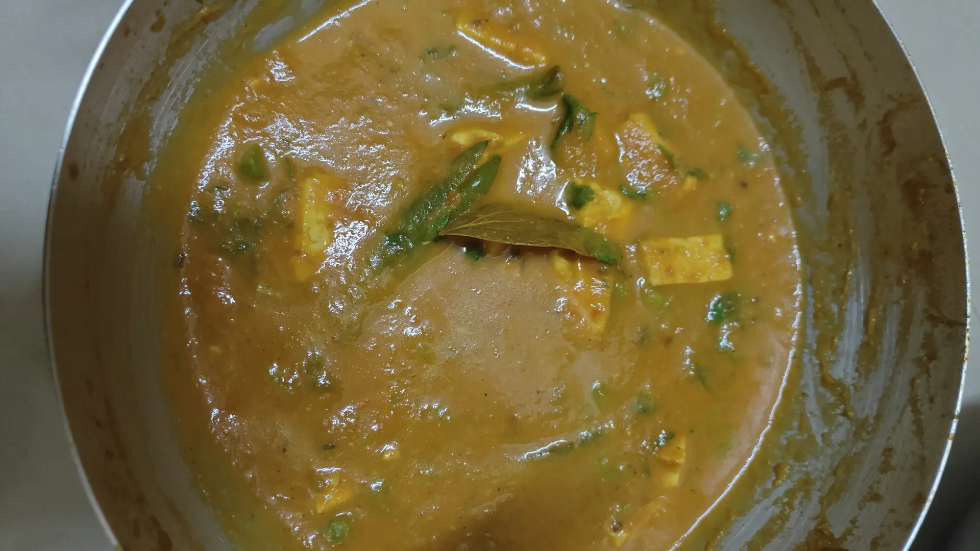 A cook's photo of Matar Paneer Gravy