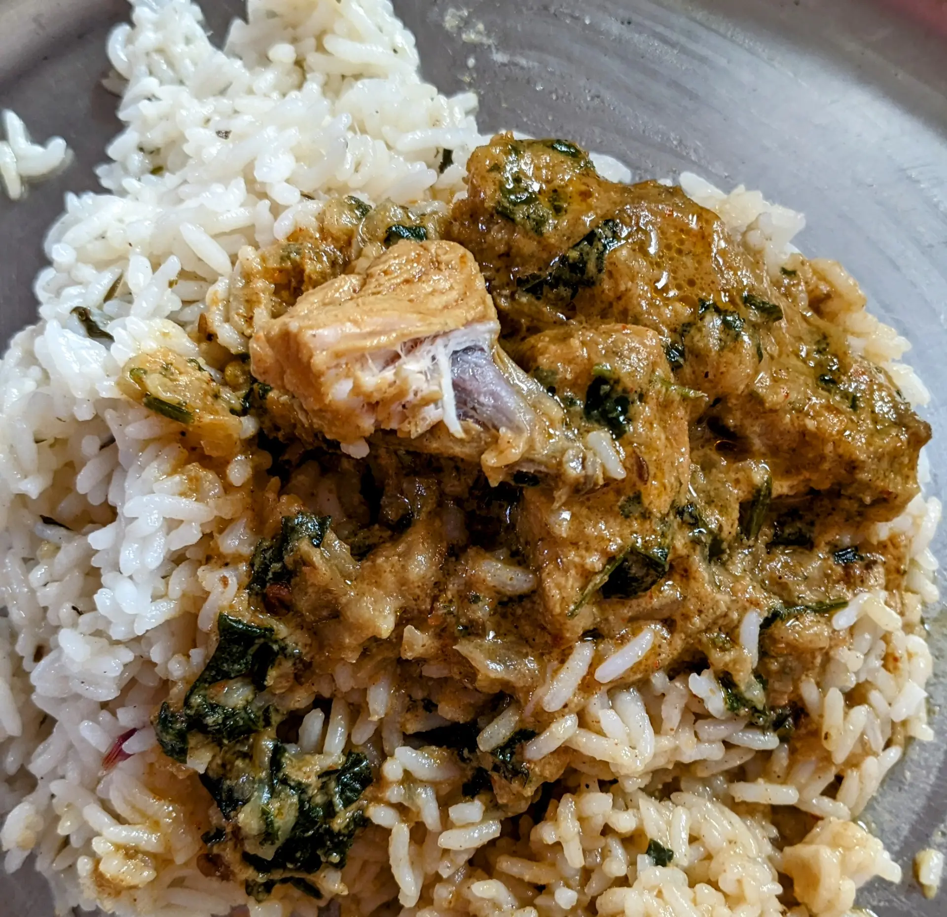 A cook's photo of Almond Chicken Curry