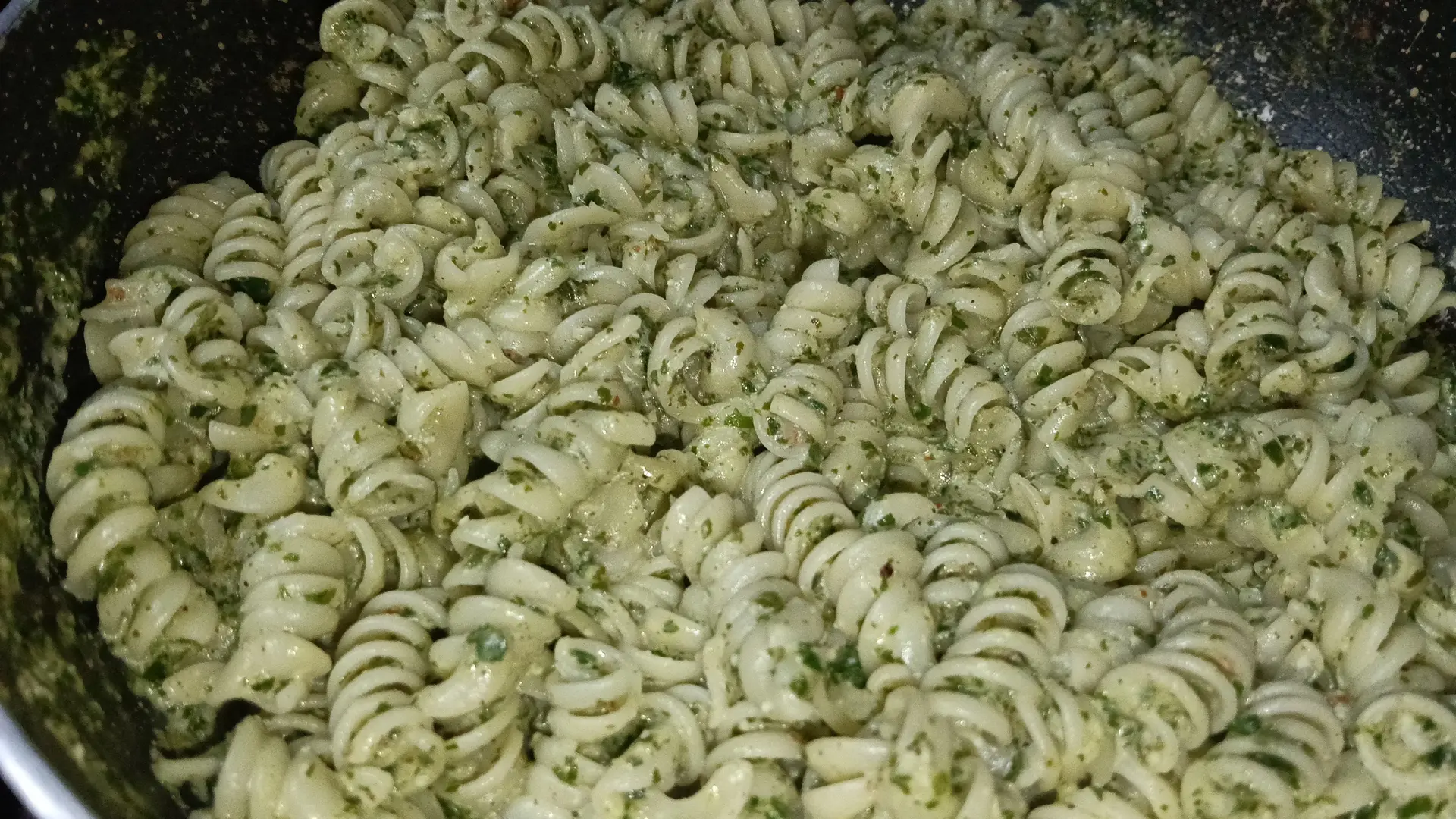 A cook's photo of Muringa Ela Pesto Pasta