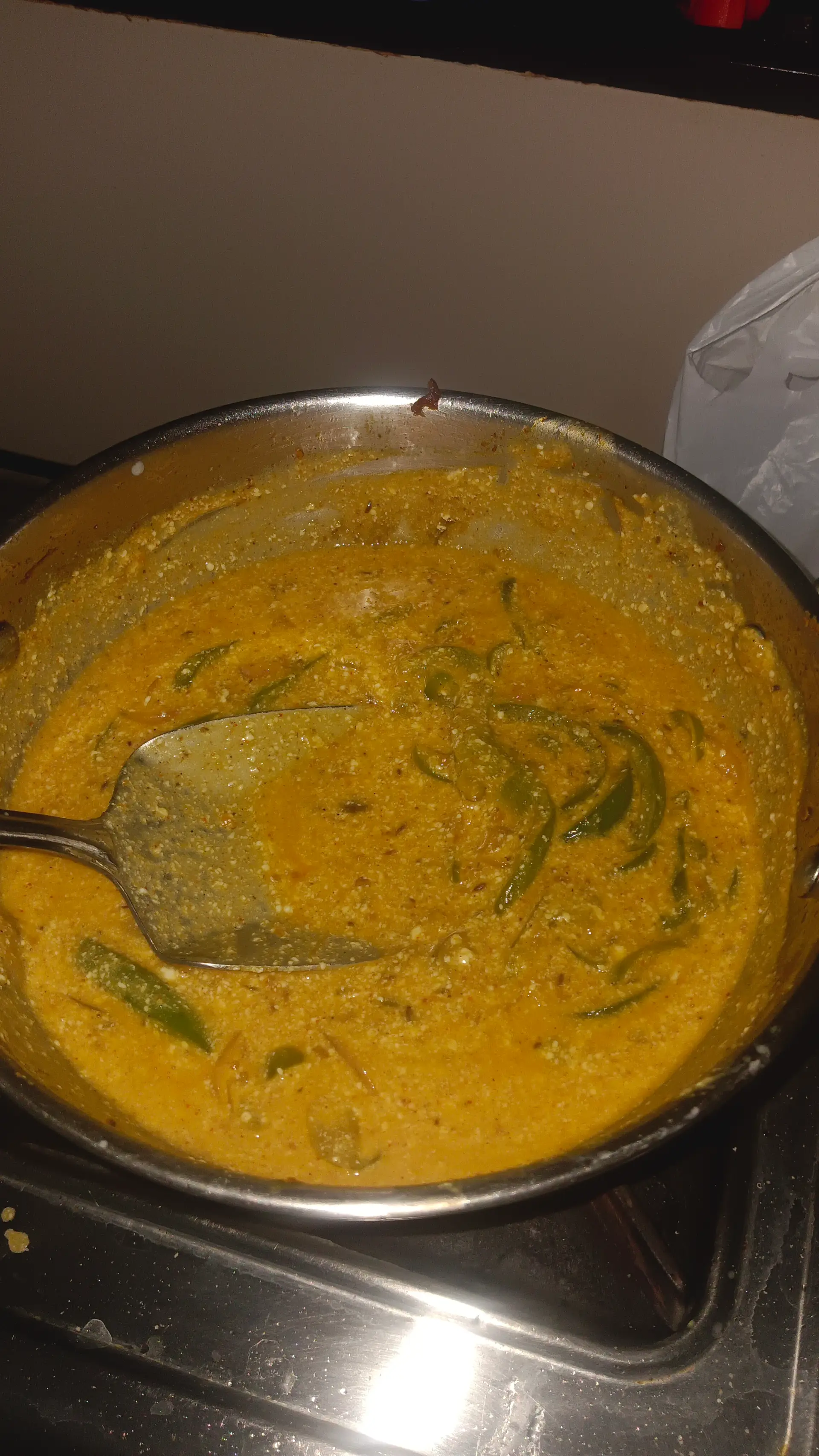 A cook's photo of Capsicum Dahi Curry