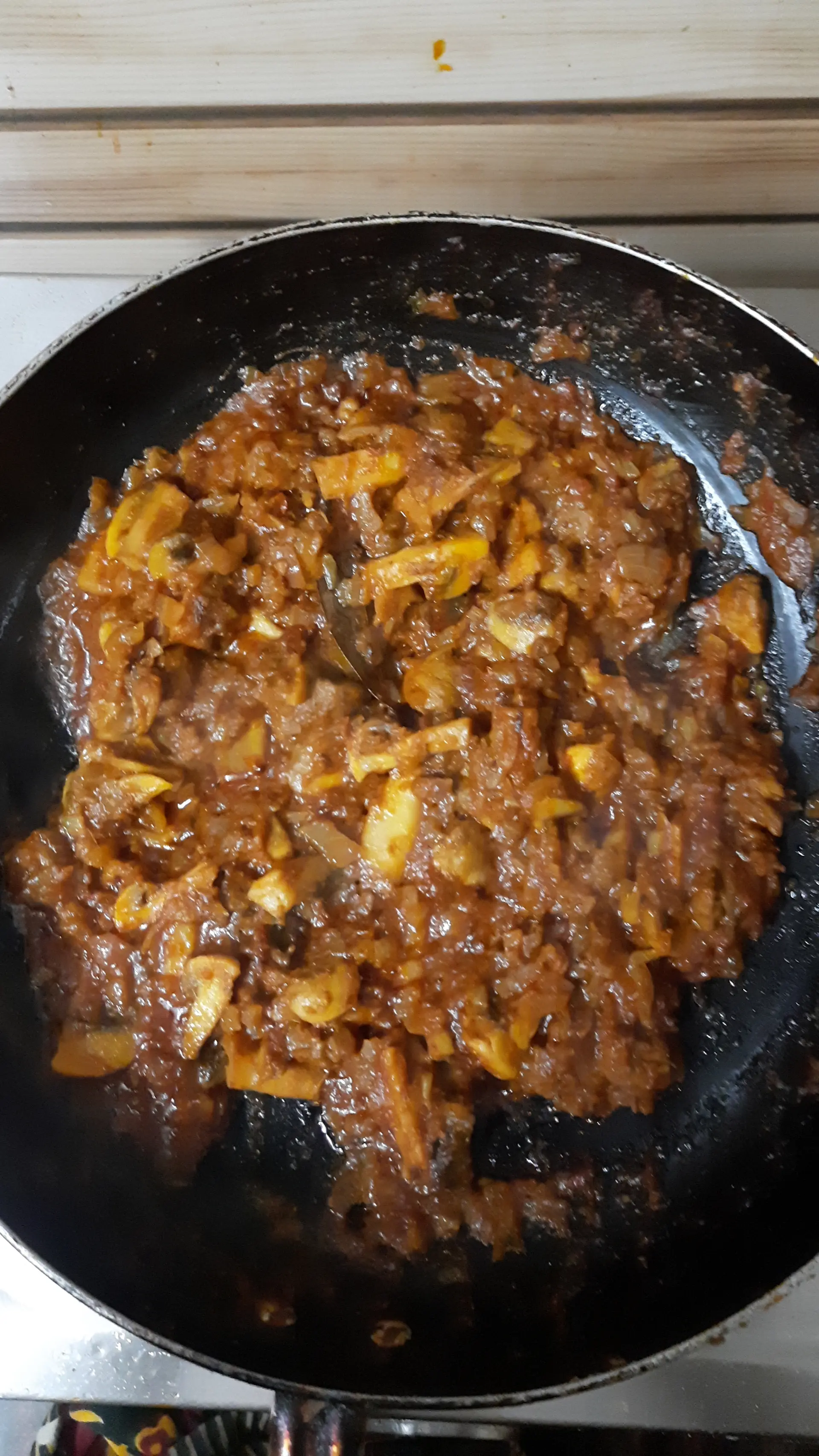 A cook's photo of Mushroom Masala
