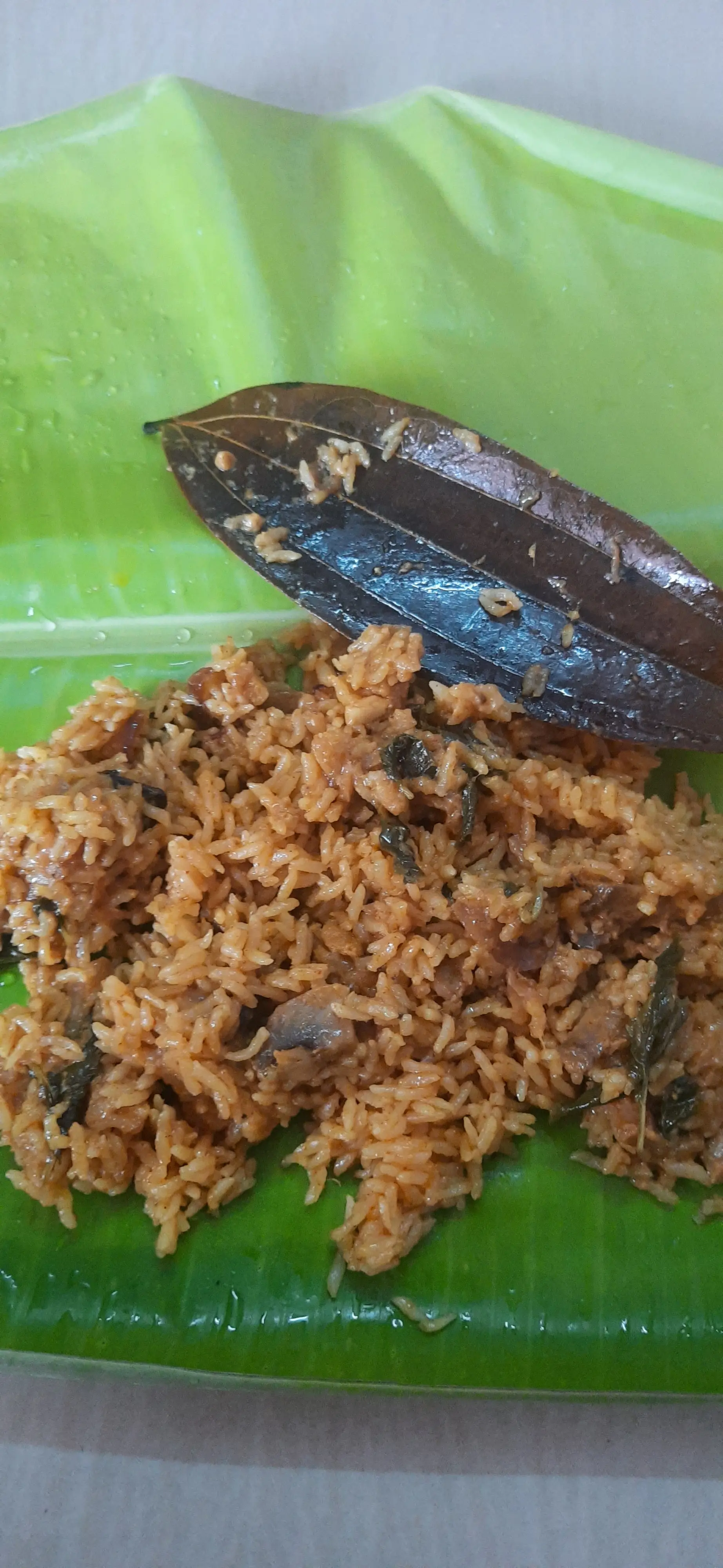 A cook's photo of Mushroom Biryani