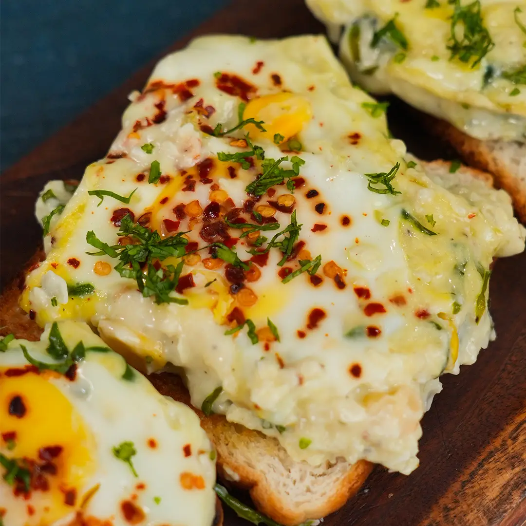 Creamy Eggs on Toast