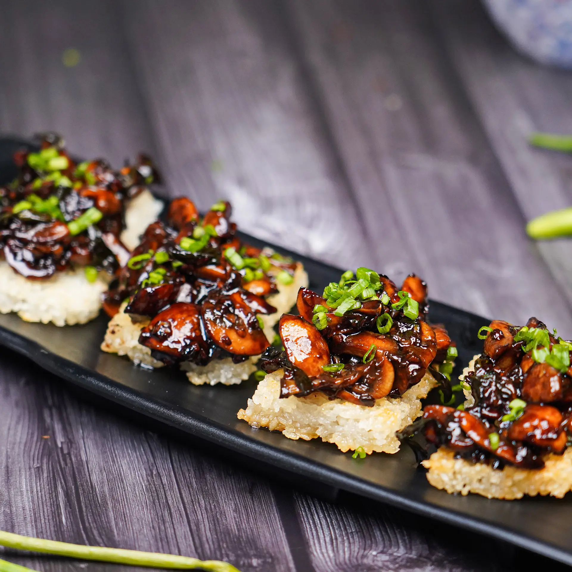 Mushroom Crispy Rice