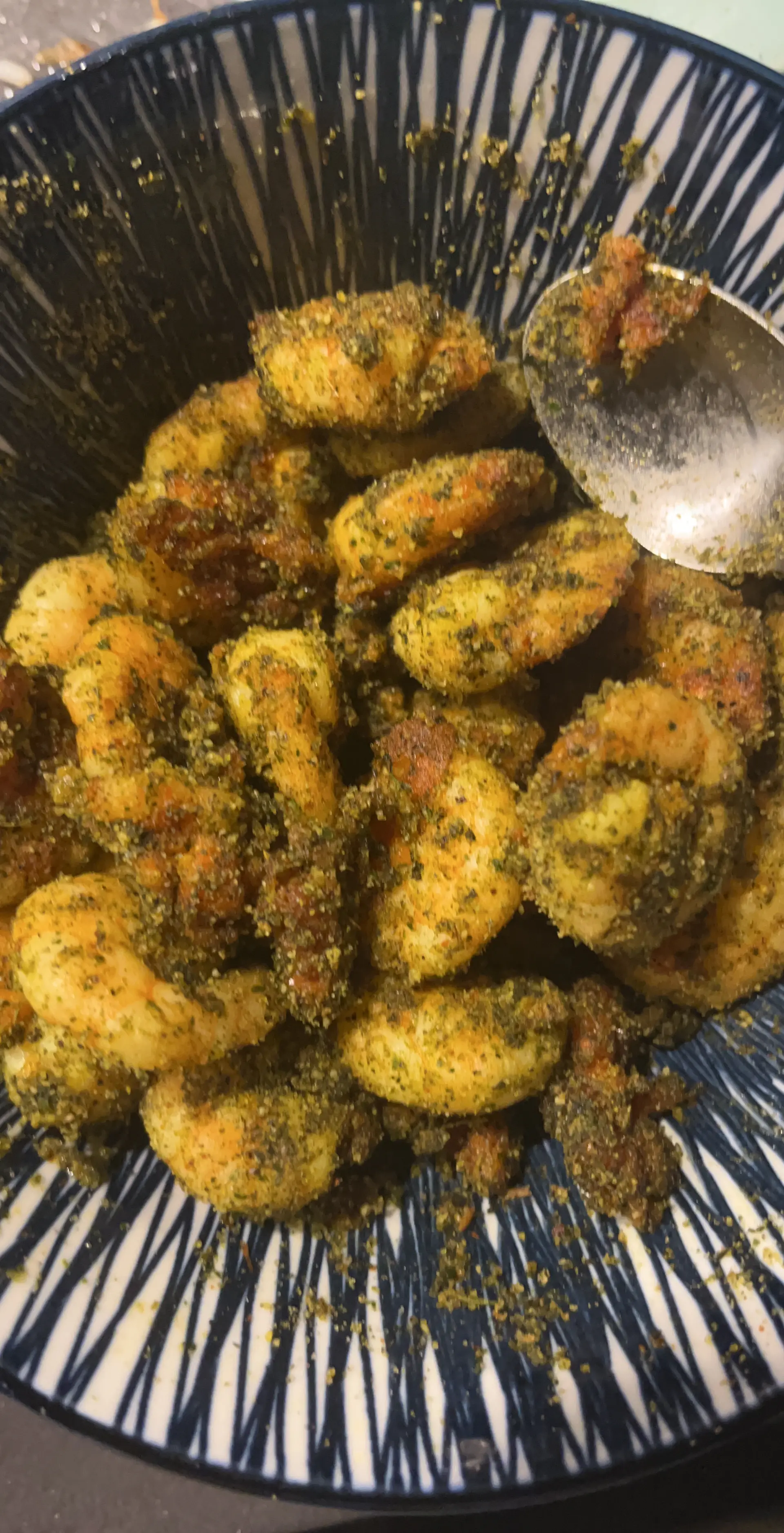 A cook's photo of Curry Leaves Fried Prawns