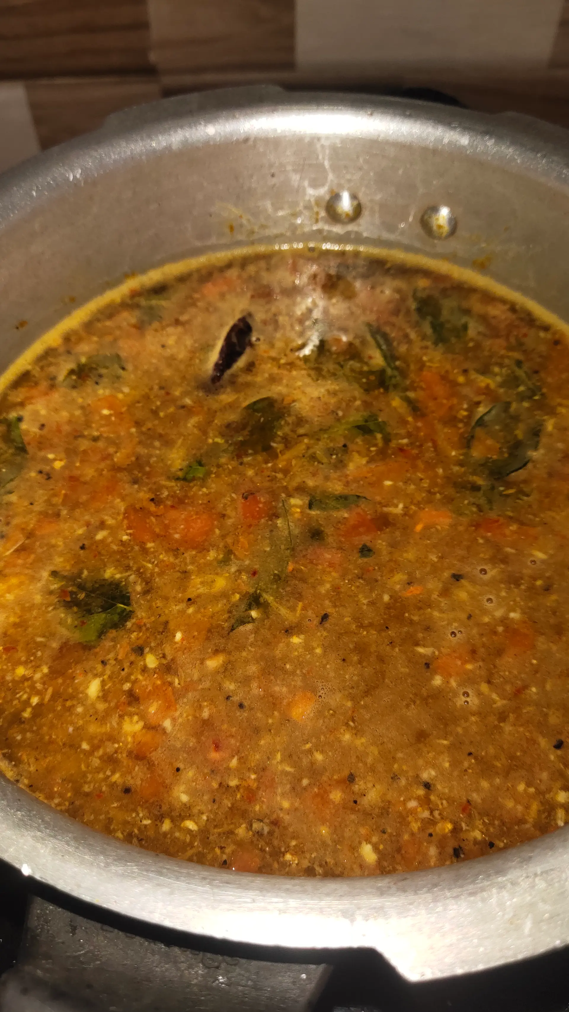 A cook's photo of Kollu Rasam