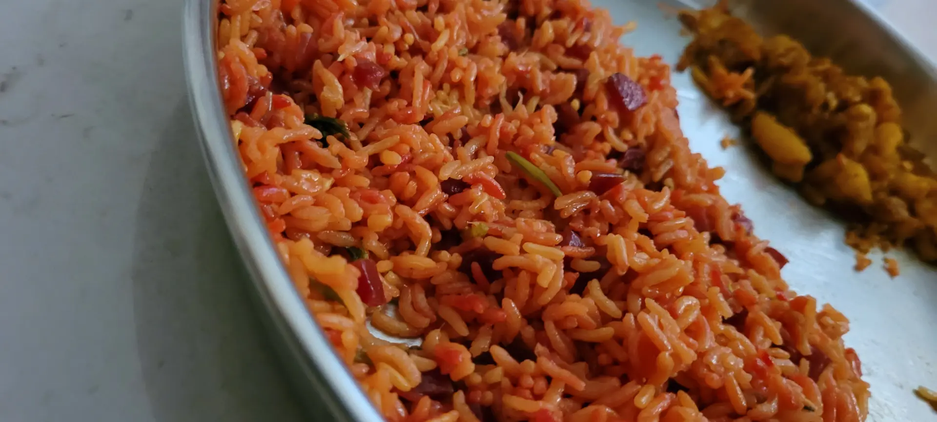 A cook's photo of Beetroot Pulao