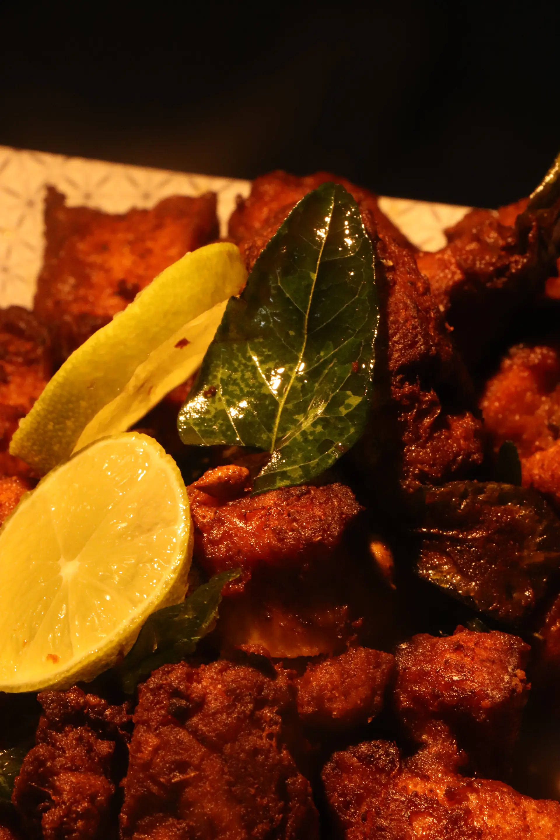 A cook's photo of Chicken 65