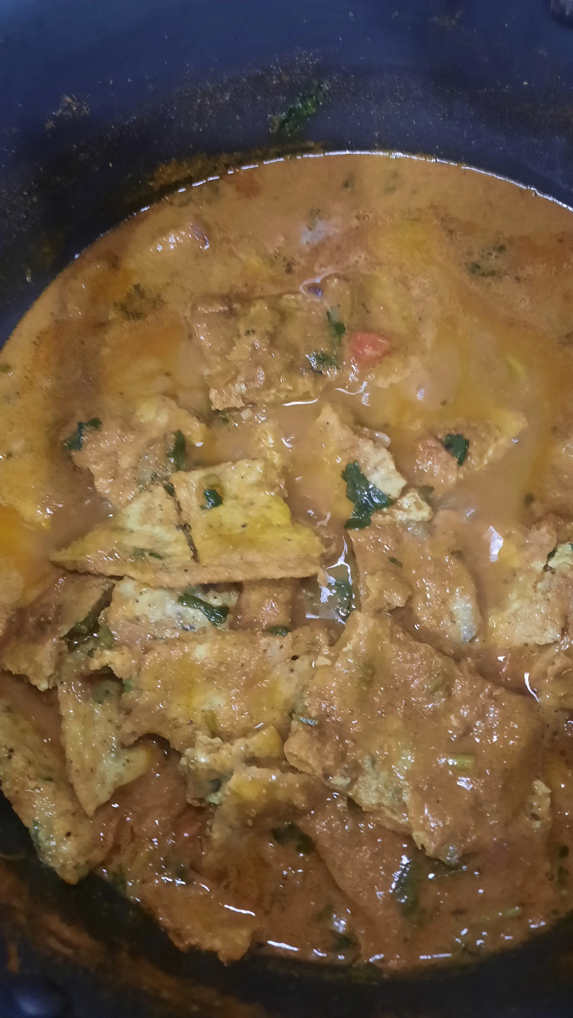 A cook's photo of Egg Omelette Curry