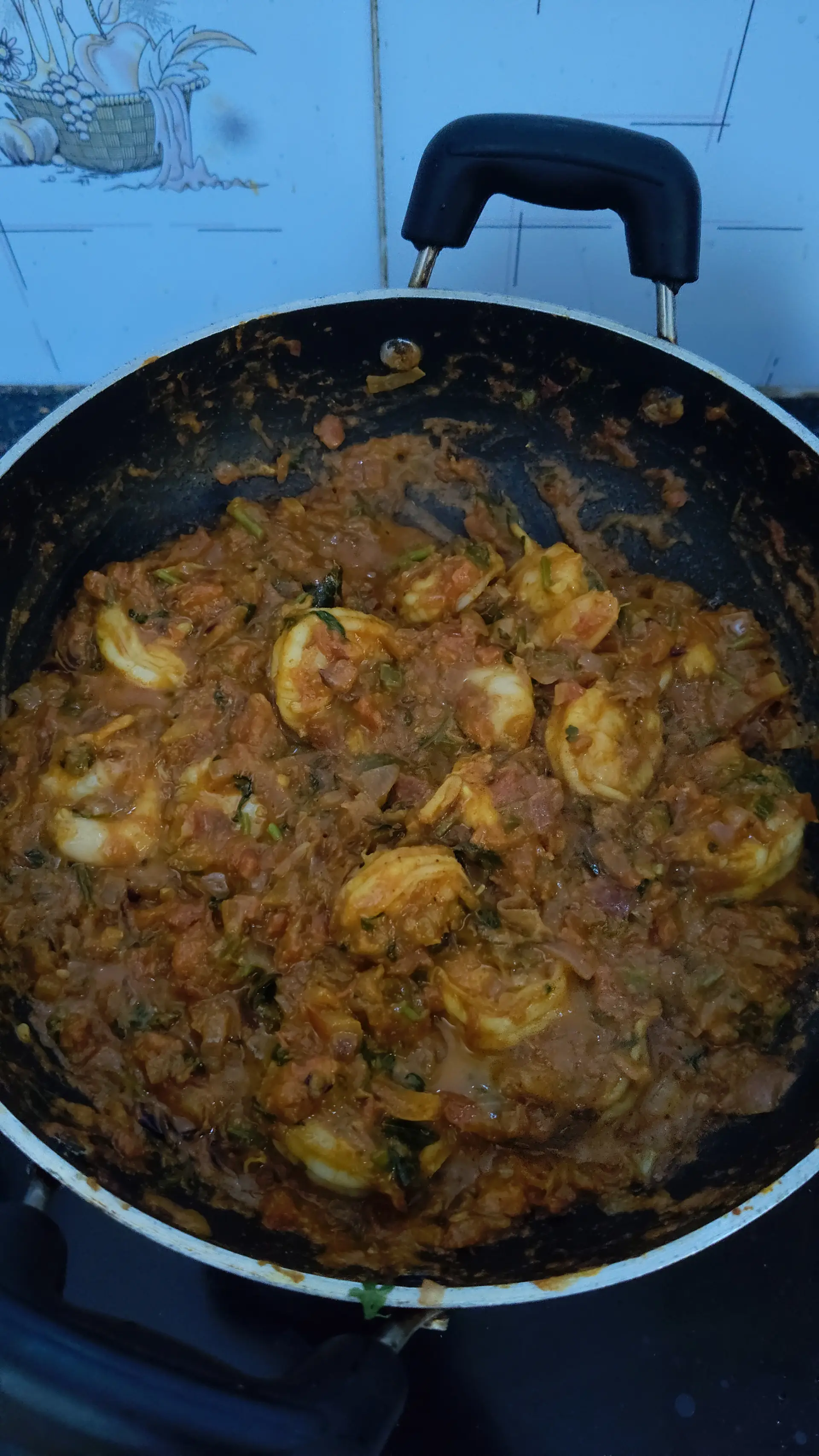 A cook's photo of Prawn Thokku