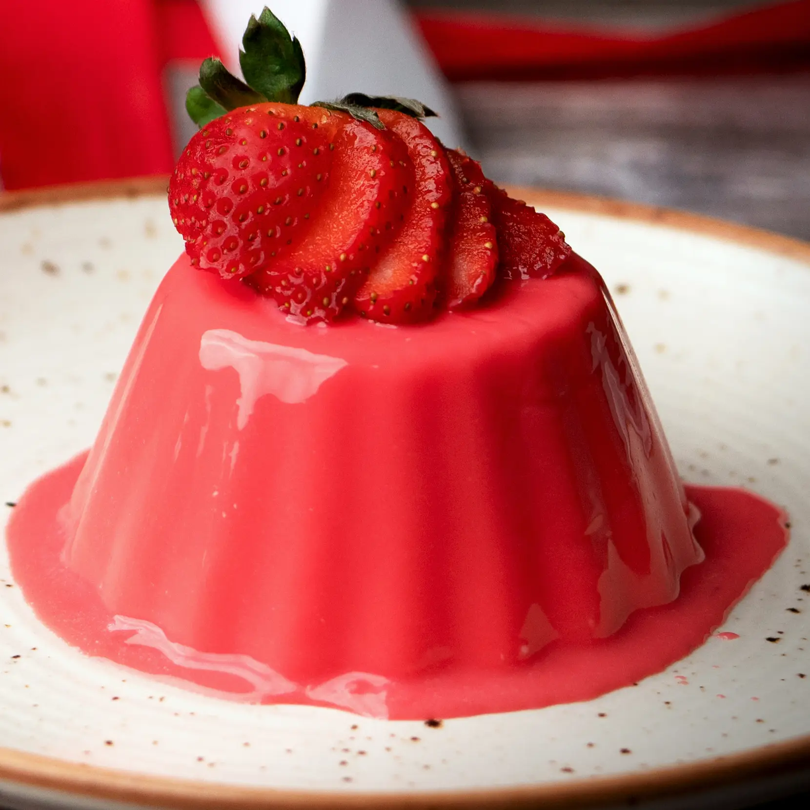 Red Velvet Panna Cotta