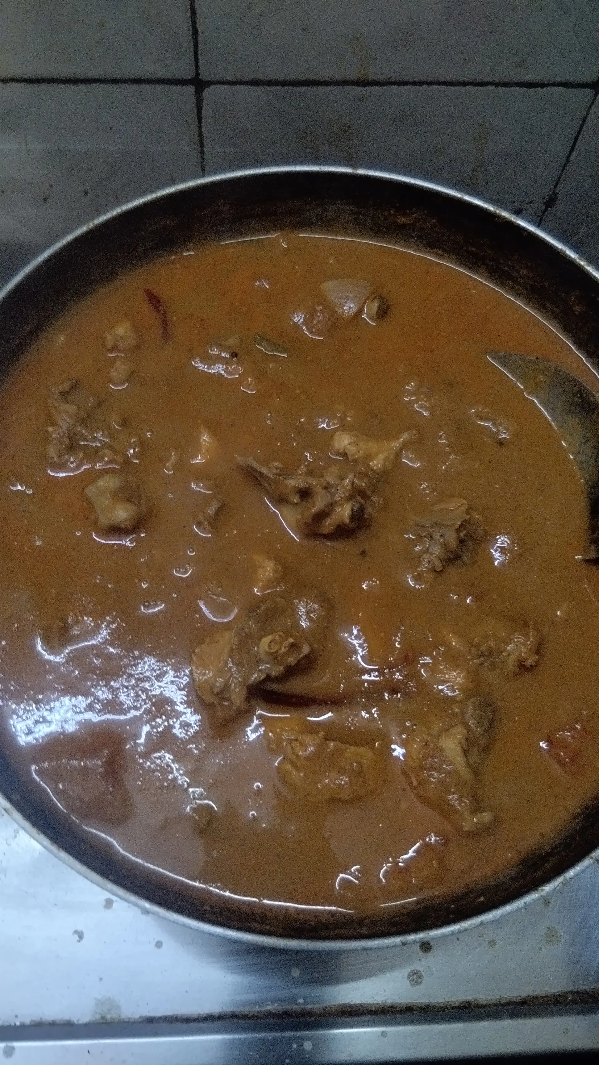 A cook's photo of Chicken Curry (with coconut)