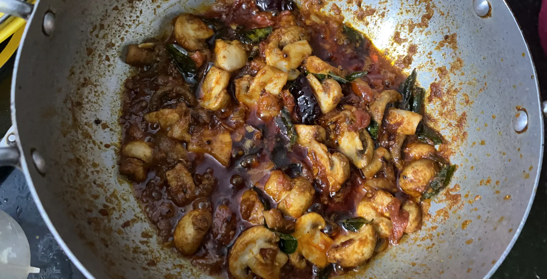 A cook's photo of Mushroom Thokku