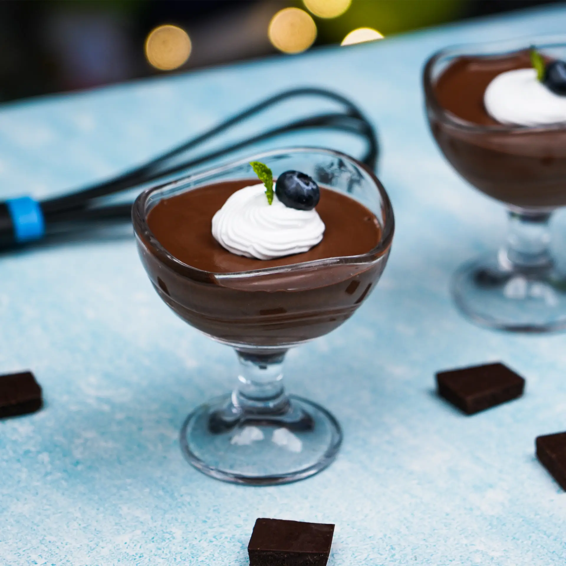 Coconut Cream and Dark Chocolate Pudding