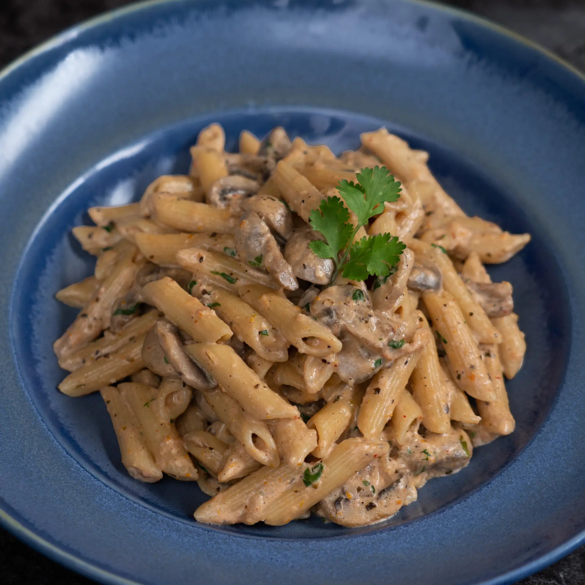 Creamy Tomato Mushroom pasta