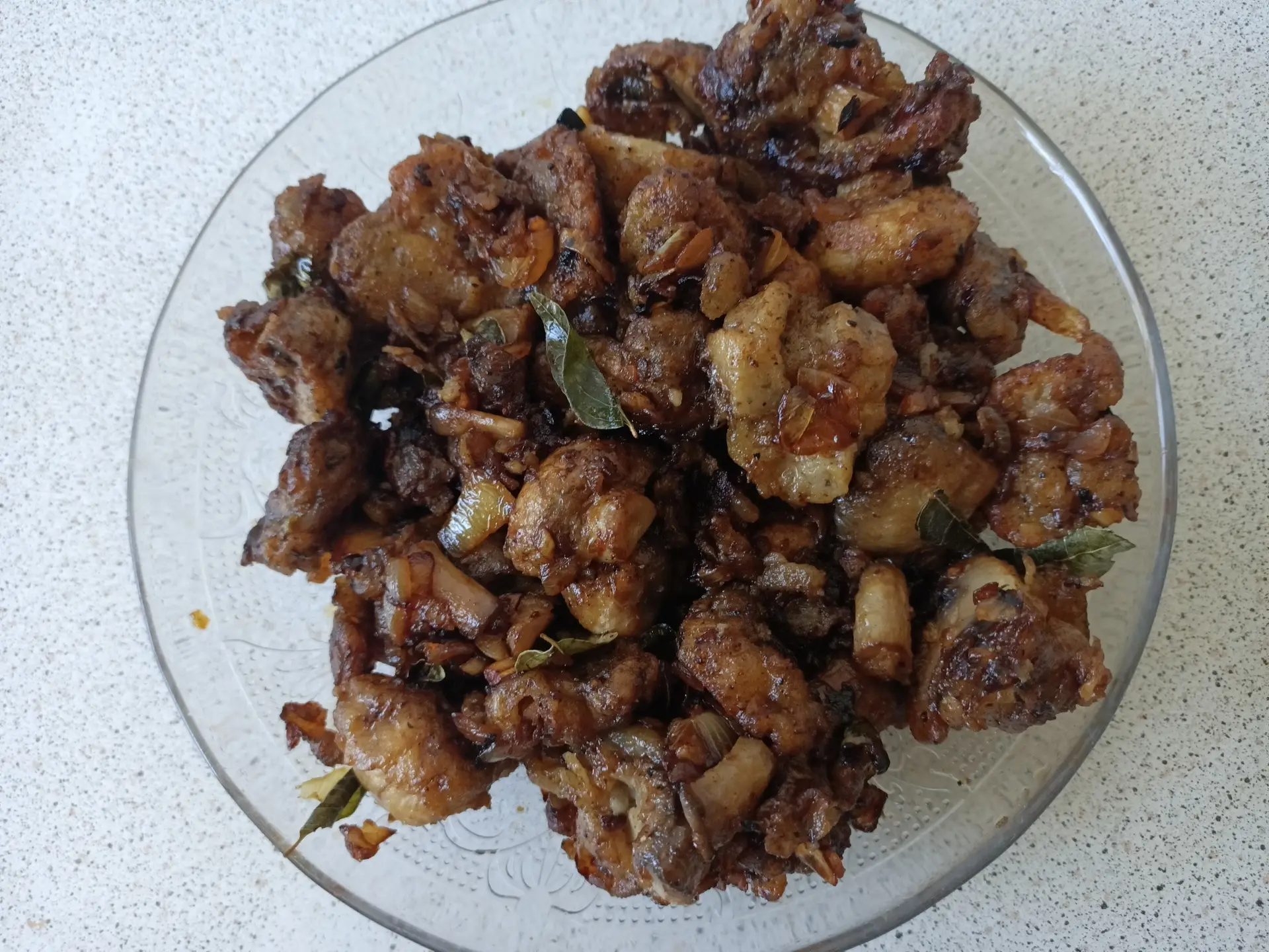 A cook's photo of Mushroom Pepper Fry