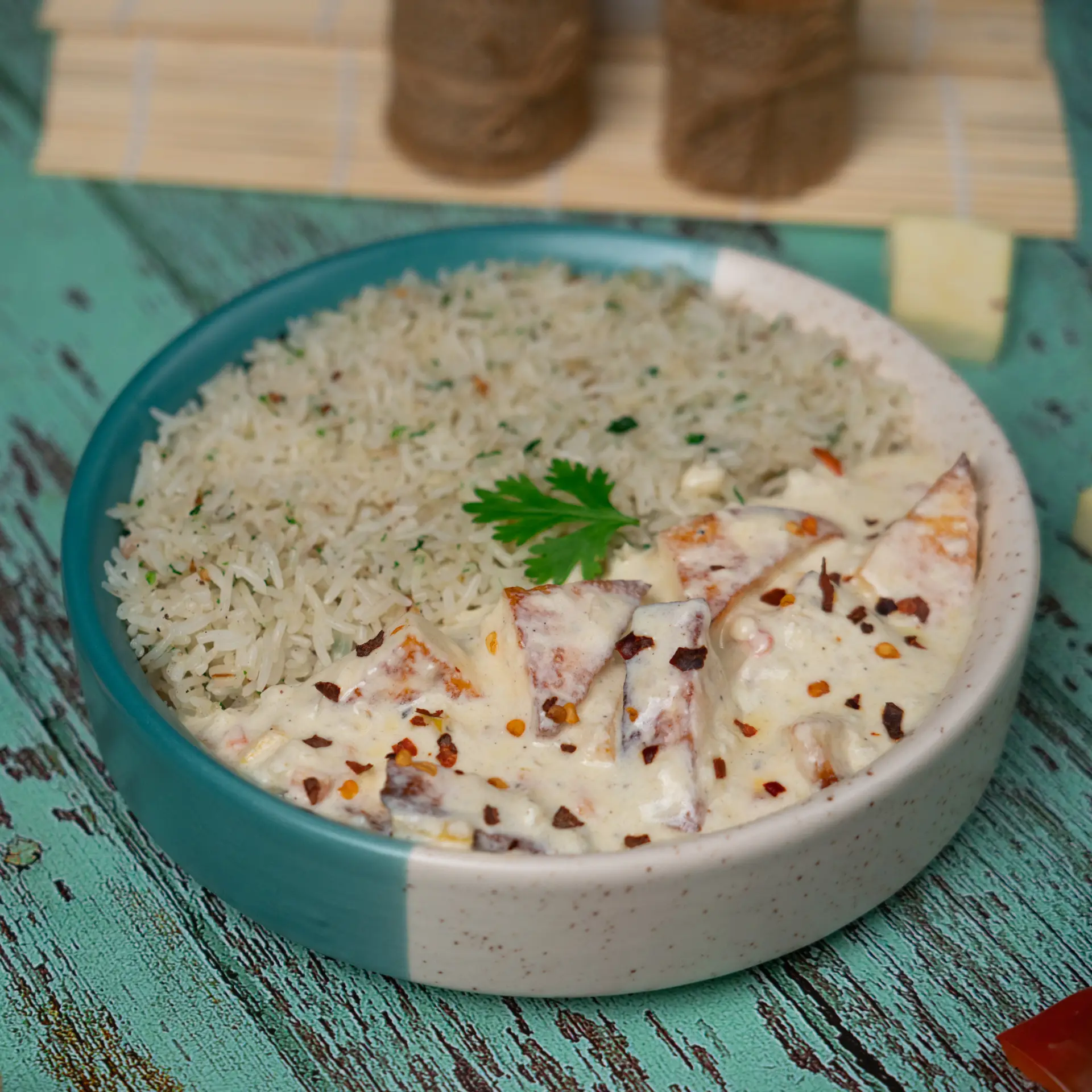 Creamy Paneer Rice Bowl