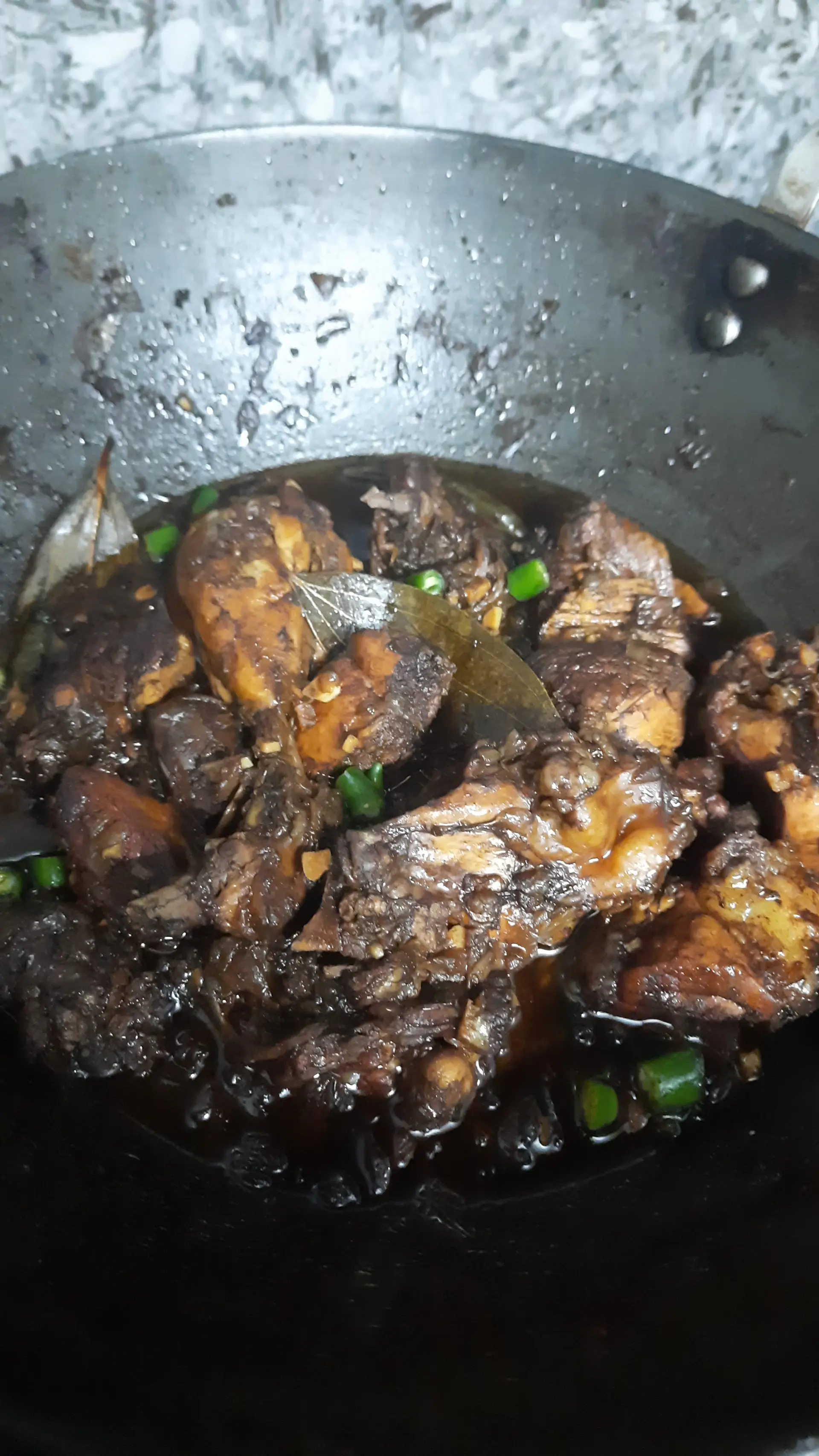 A cook's photo of Chicken Adobo