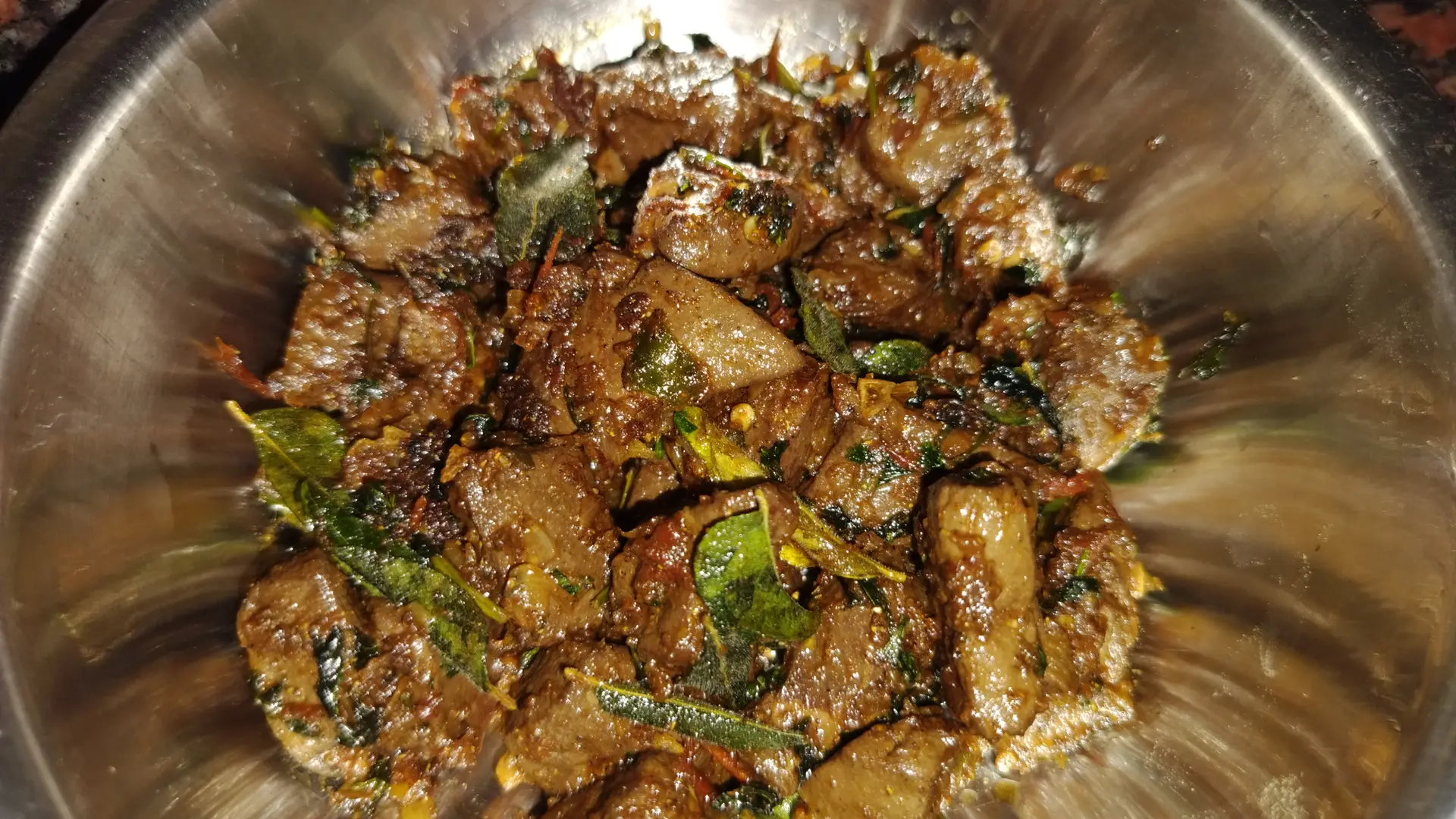 A cook's photo of Mutton Liver Pepper Fry