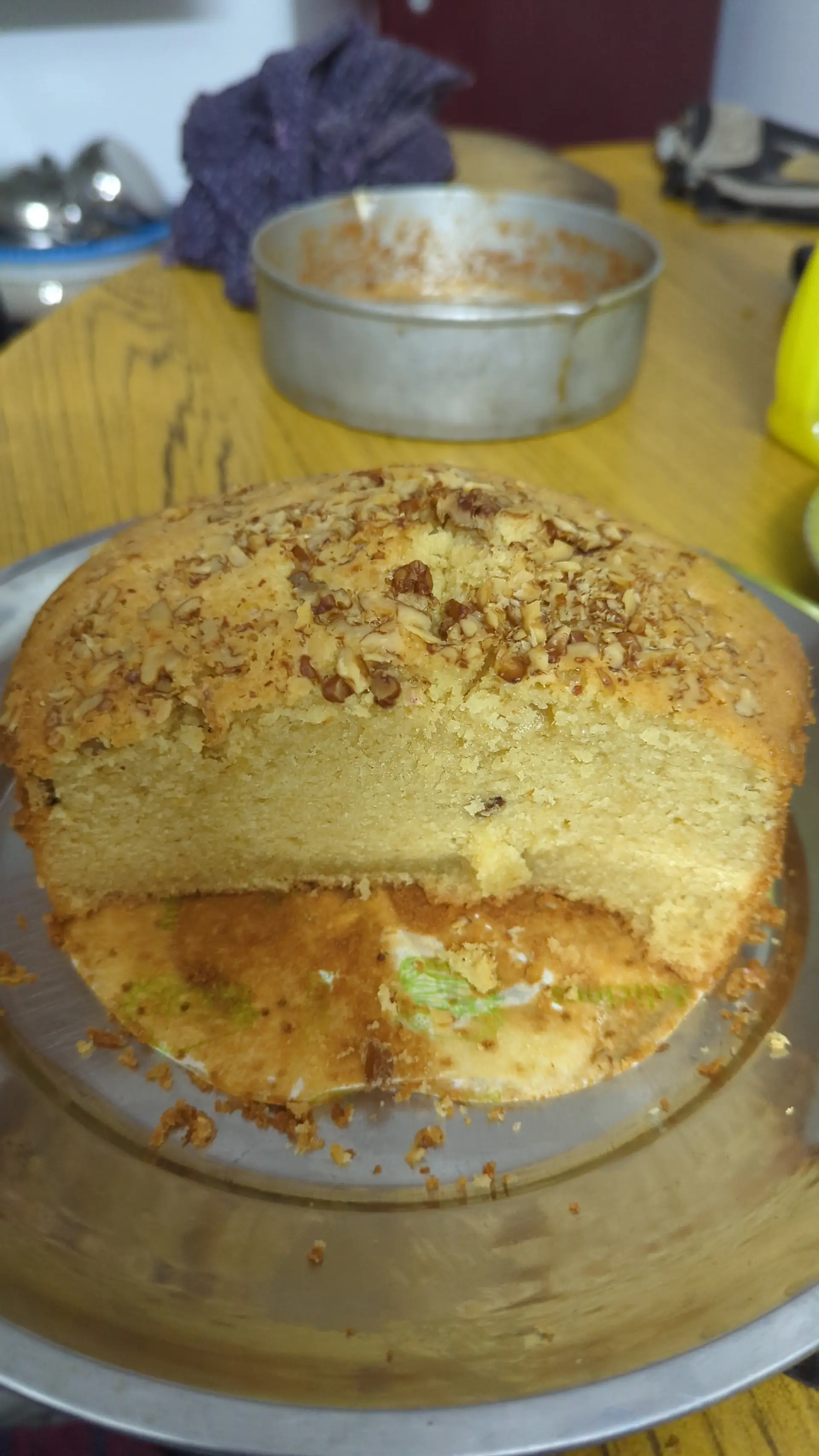 A cook's photo of Dates and Walnut Cake
