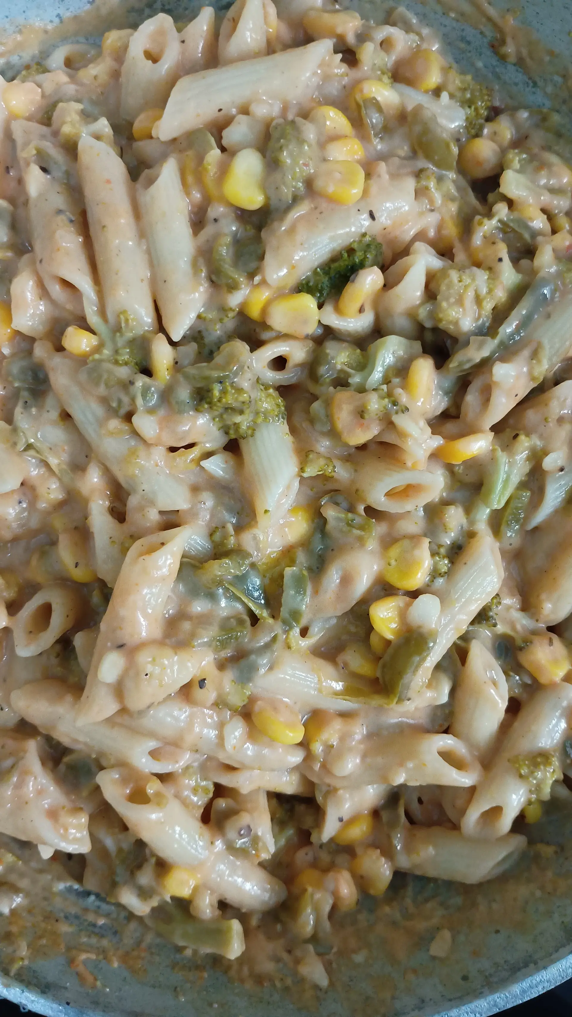 A cook's photo of Creamy Pink Sauce Pasta